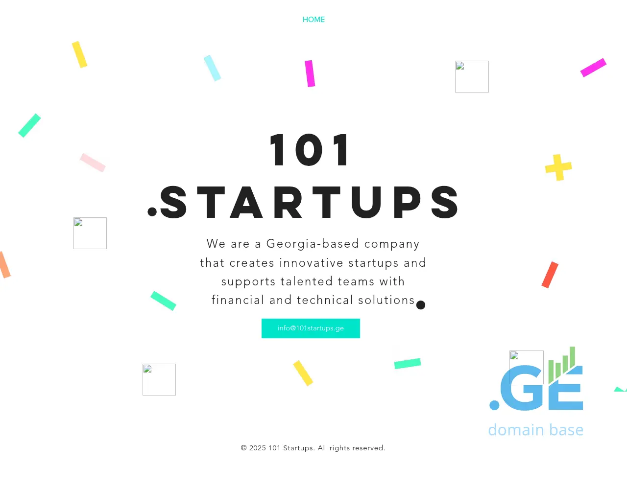 Screenshot of the site 101startups.ge