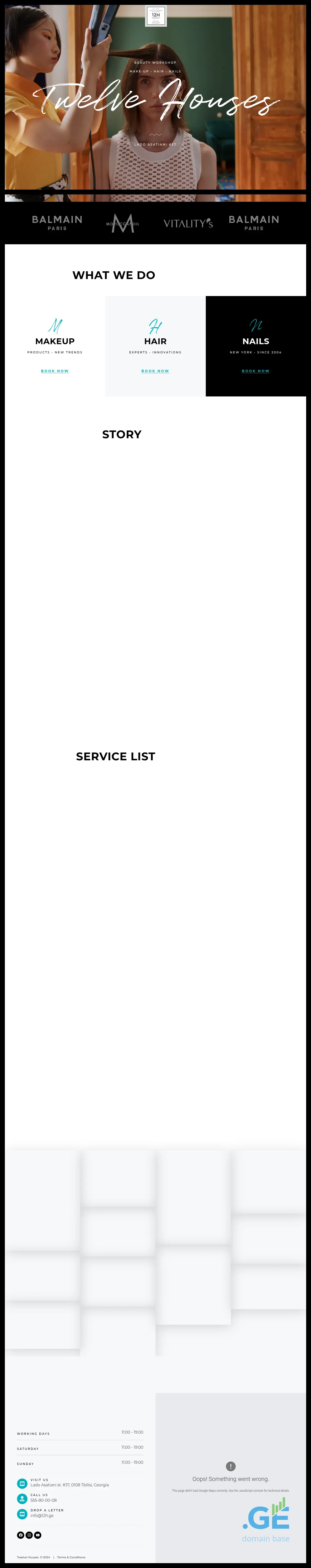 Screenshot of the site 12h.ge