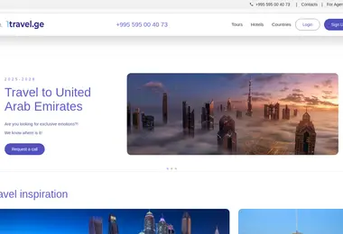 Screenshot of 1travel.ge