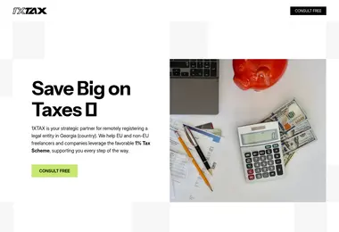 Screenshot of 1xtax.ge