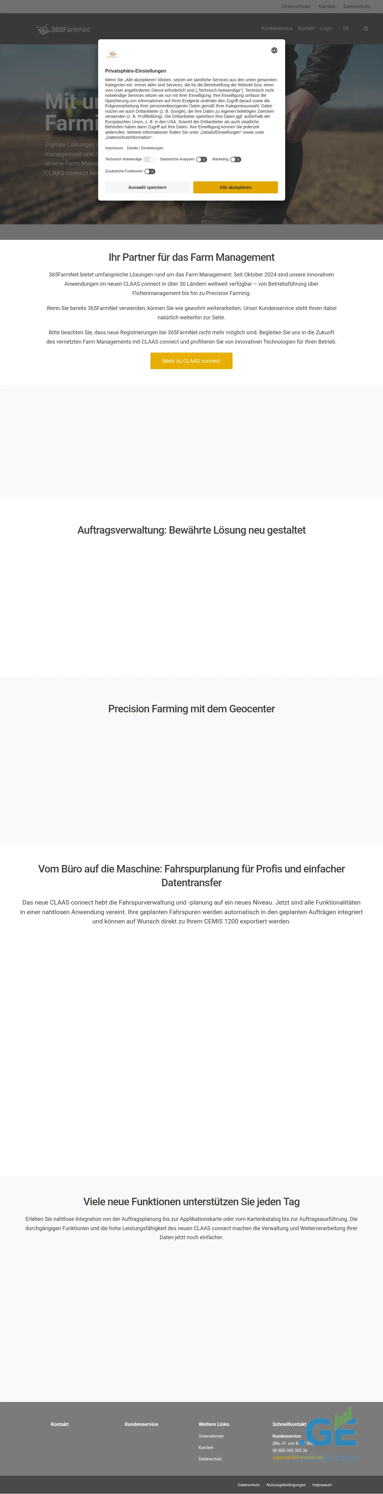 Screenshot of the site 365farmnet.ge