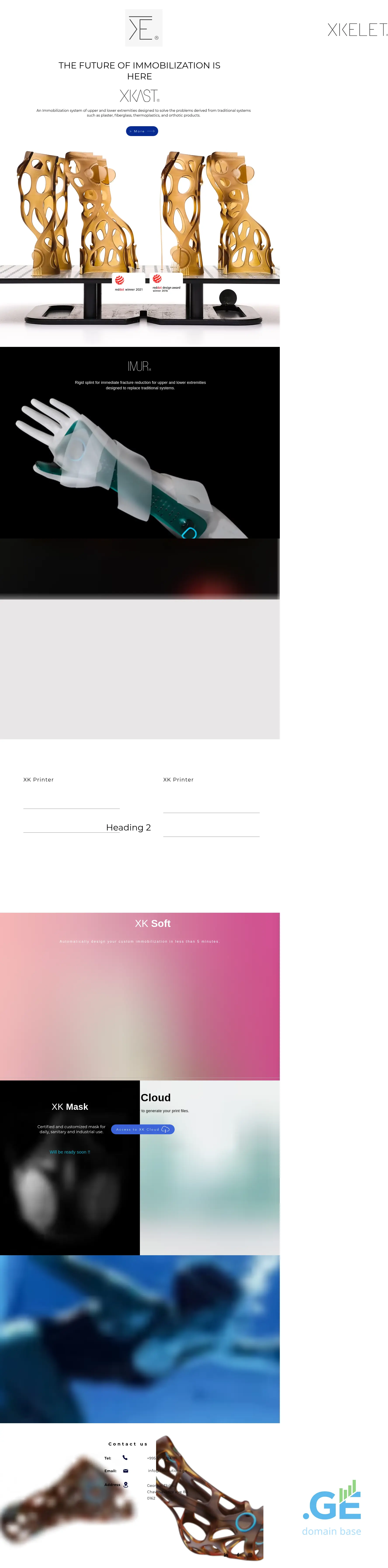 Screenshot of the site 3dsolutions.ge