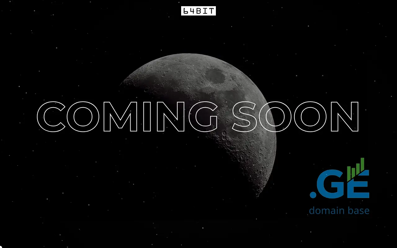 Screenshot of the site 64bit.ge