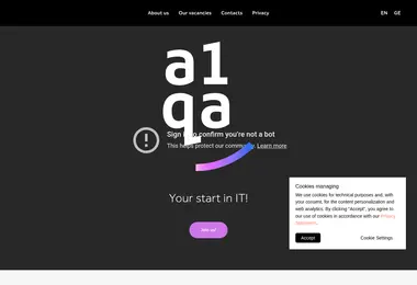 Screenshot of a1qa.ge