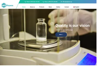 Screenshot of abipharm.ge