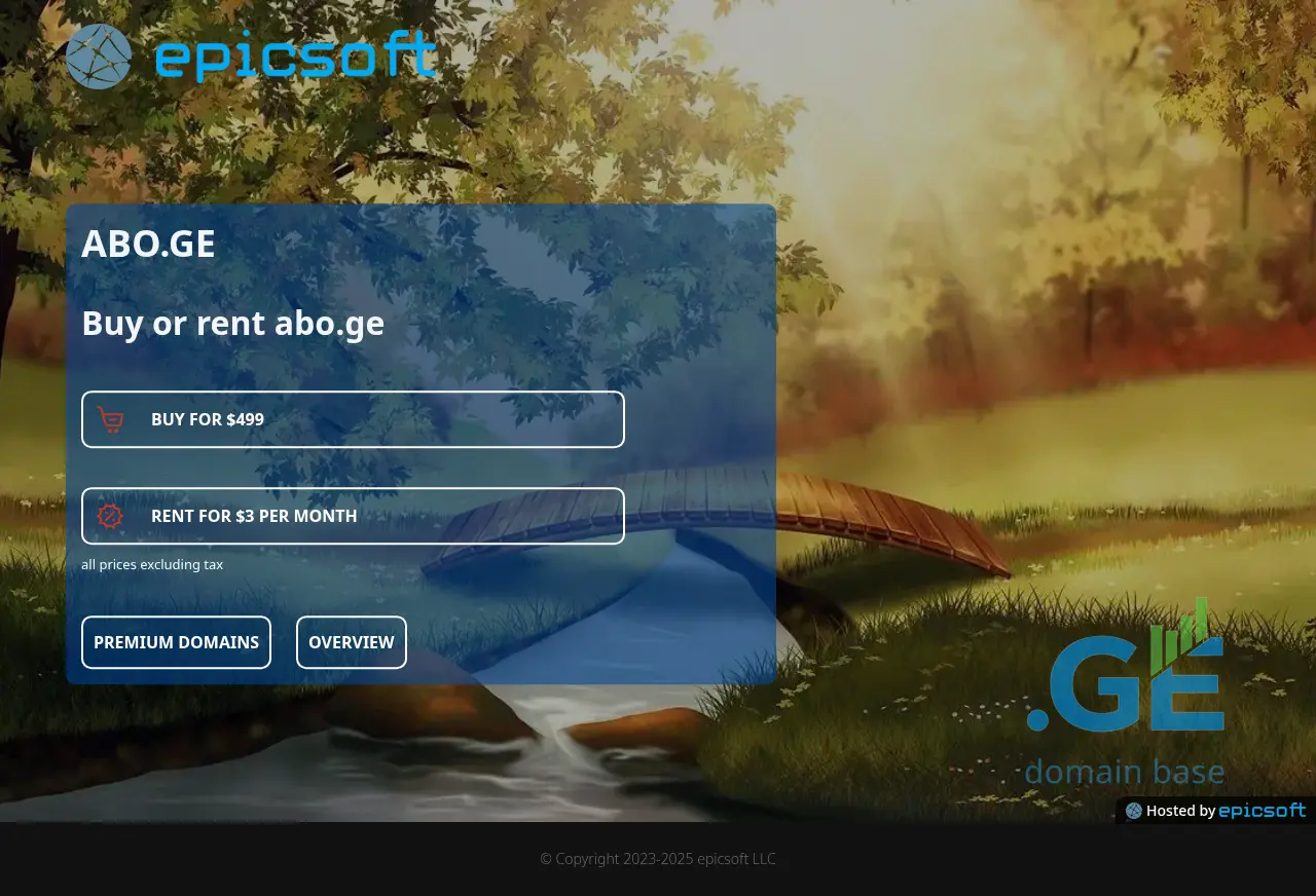 Screenshot of the site abo.ge