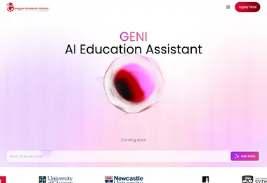 Screenshot of academicabroad.ge
