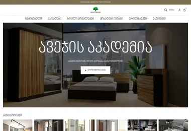 Screenshot of academyfurniture.ge