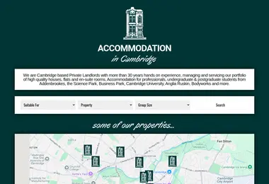 Screenshot of accommodationincambrid.ge