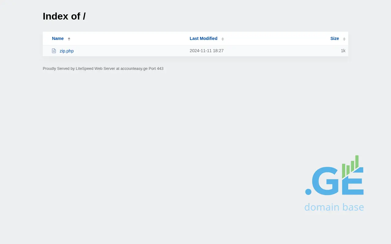 Screenshot of the site accounteasy.ge