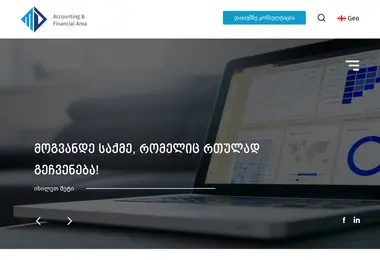 Screenshot of accountingarea.ge