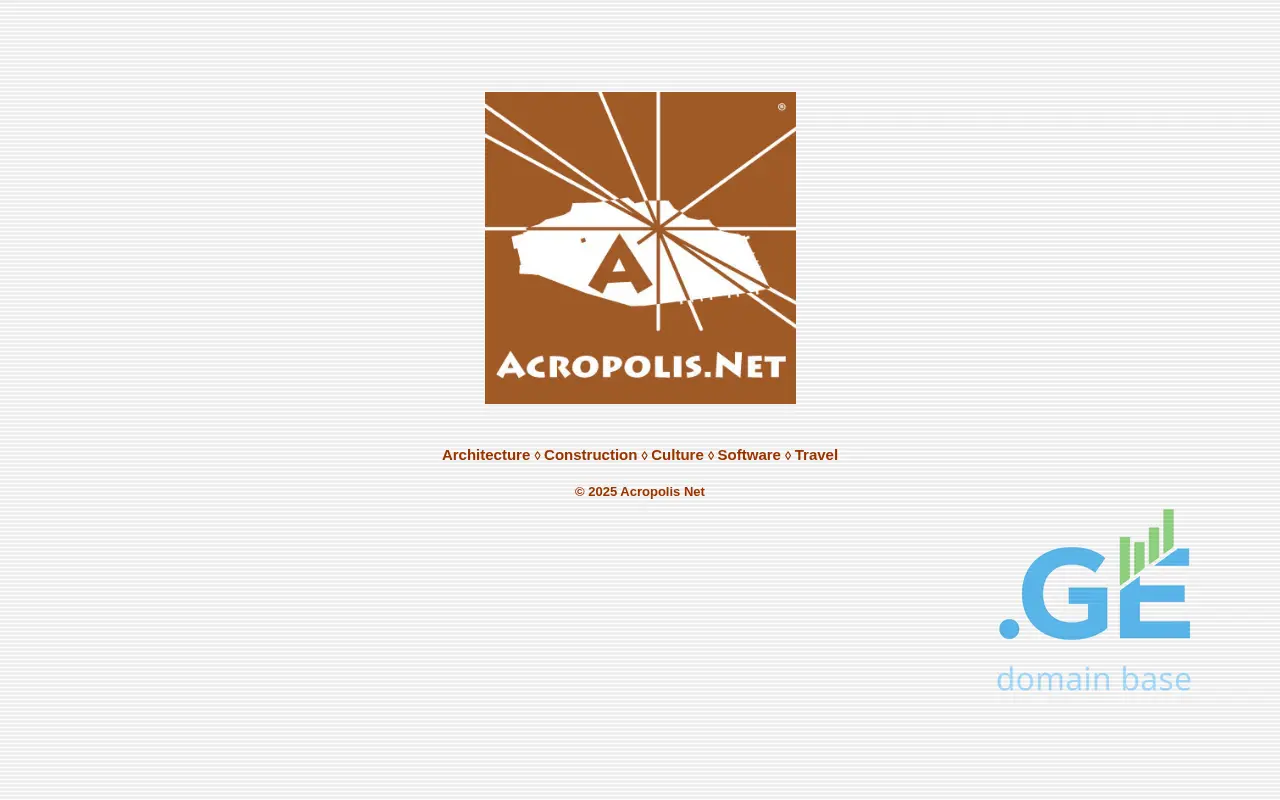 Screenshot of the site acropolis.ge