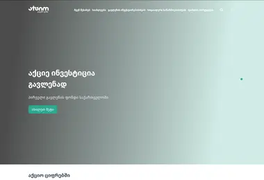 Screenshot of actio.ge