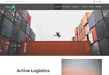 Screenshot of activelogistics.ge