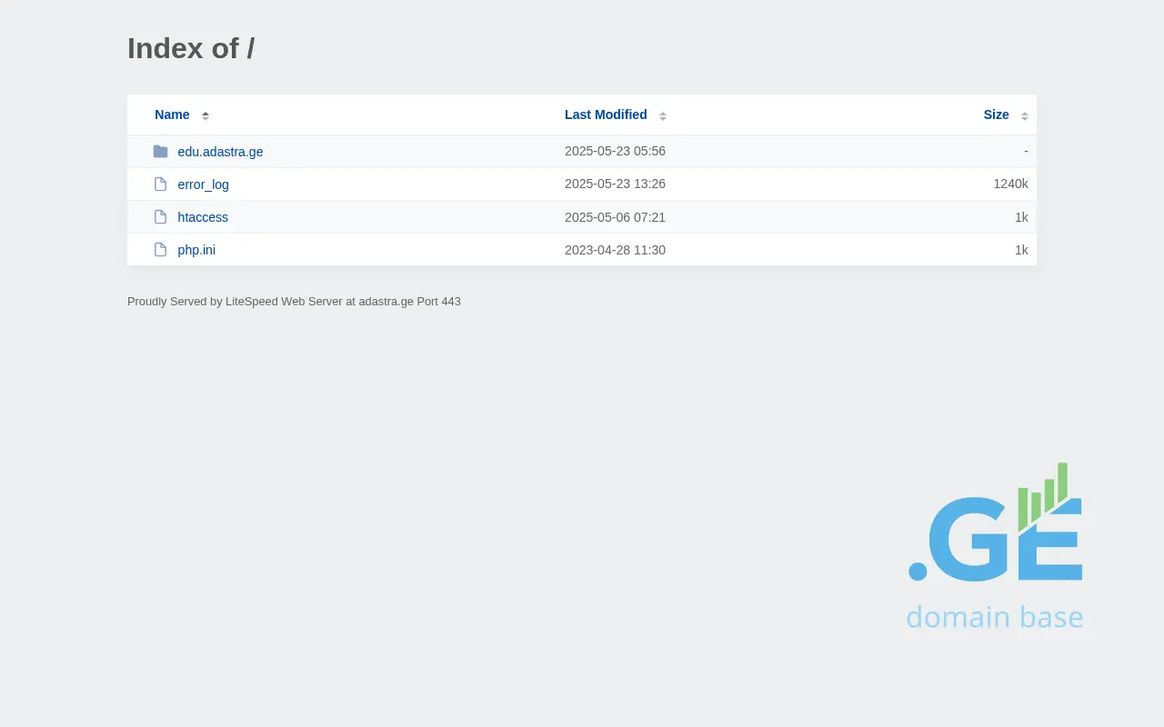 Screenshot of the site adastra.ge
