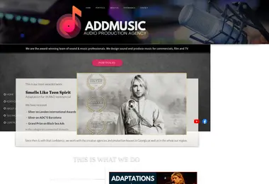 Screenshot of addmusic.ge