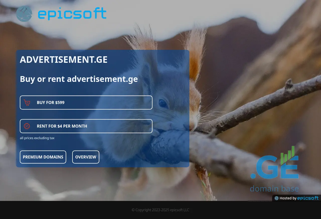 Screenshot of the site advertisement.ge
