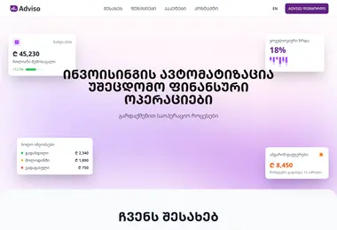 Screenshot of adviso.ge