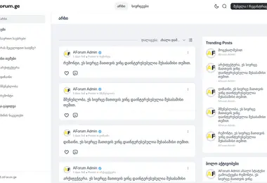 Screenshot of aforum.ge