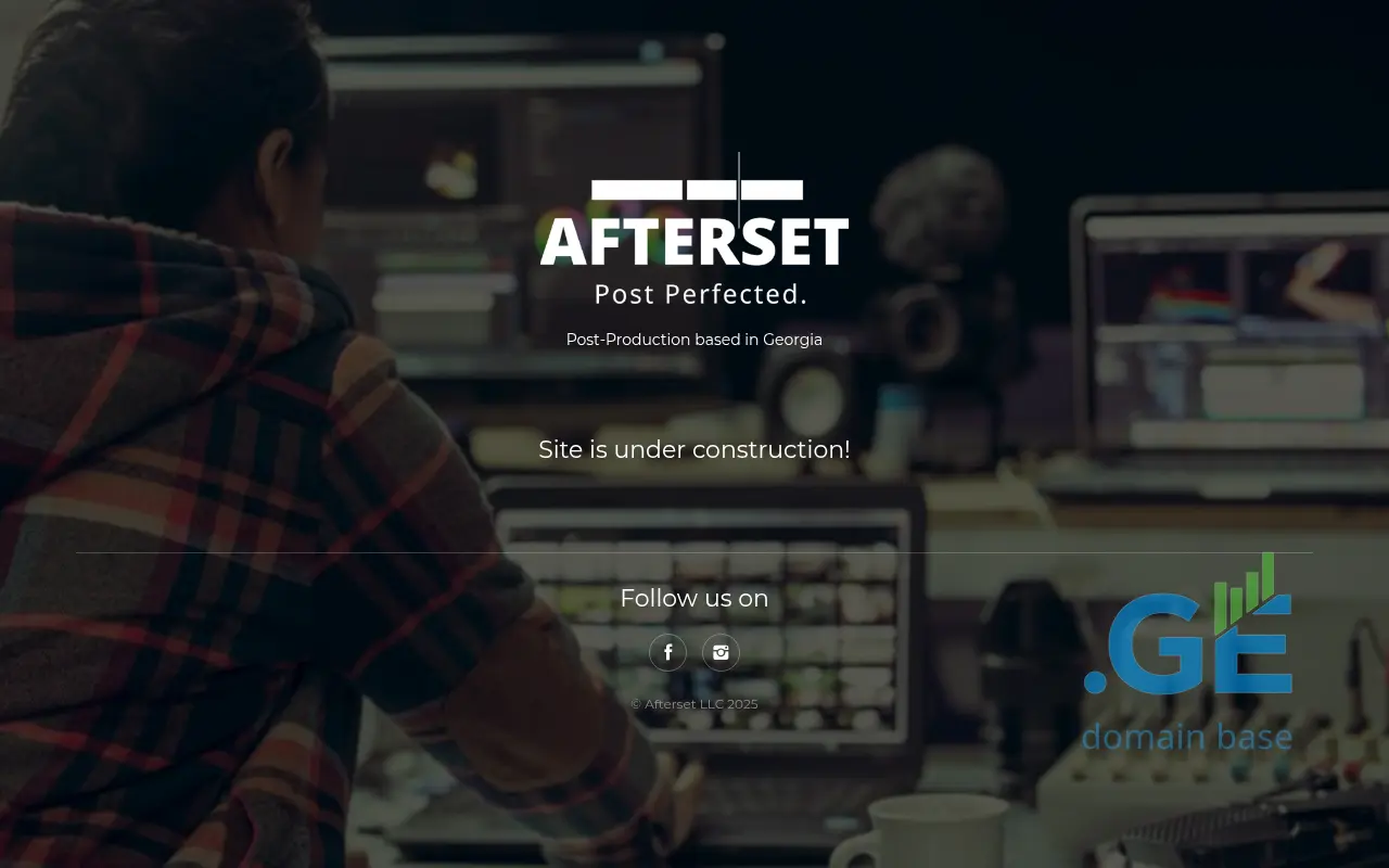 Screenshot of the site afterset.ge
