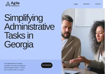 Screenshot of agilesolutions.ge