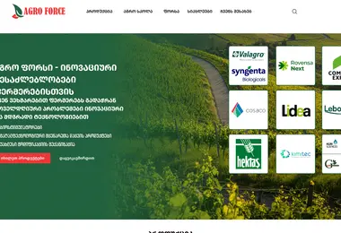 Screenshot of agroforce.ge
