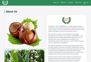 Screenshot of agrogroup.ge