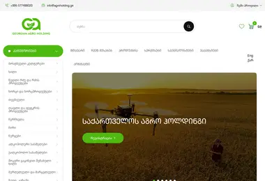 Screenshot of agroholding.ge