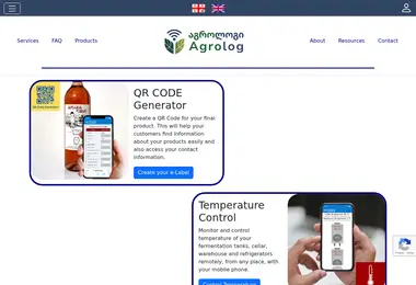 Screenshot of agrolog.ge