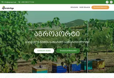 Screenshot of agroport.ge