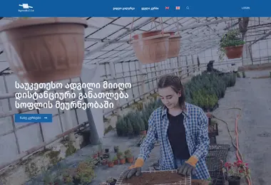 Screenshot of agroskills.ge