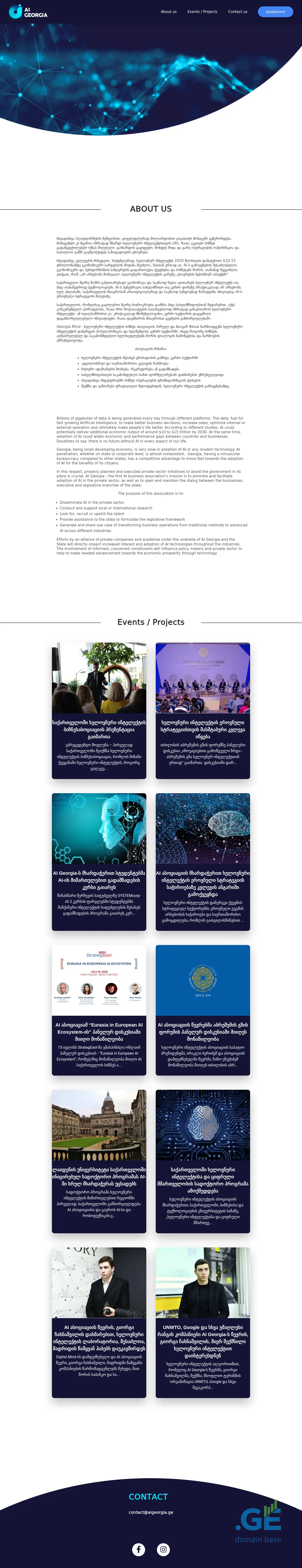 Screenshot of the site aigeorgia.ge