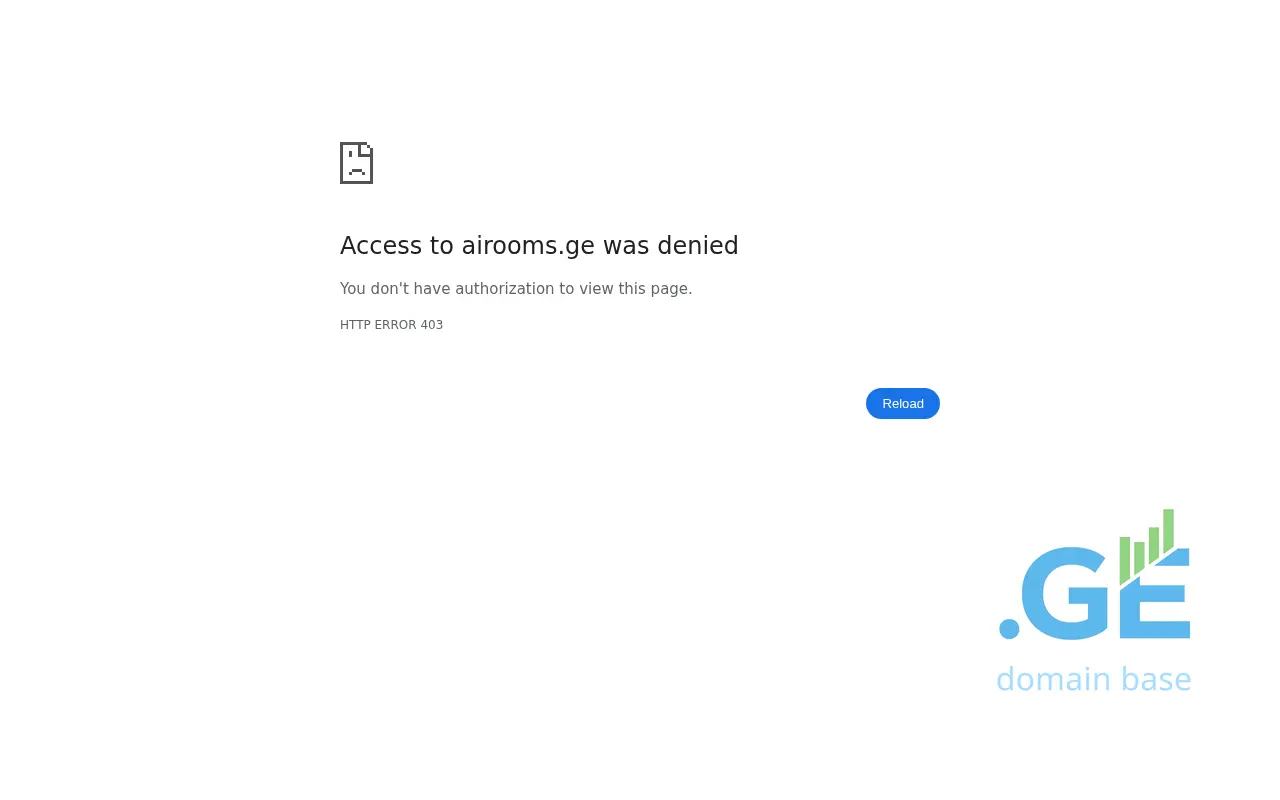 Screenshot of the site airooms.ge