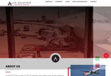 Screenshot of airsolutions.ge