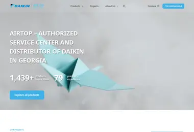 Screenshot of airtop.ge