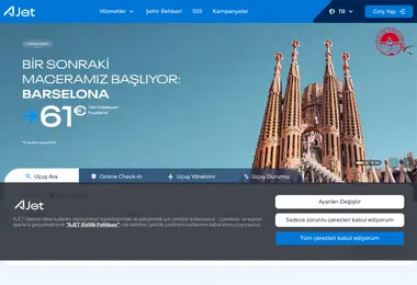 Screenshot of ajet.ge