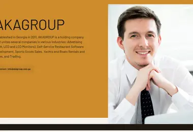 Screenshot of akagroup.com.ge