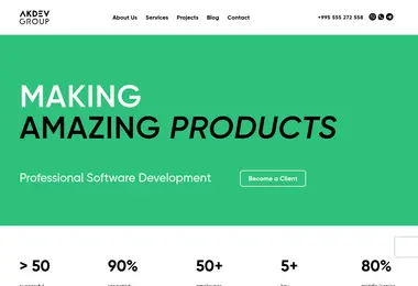 Screenshot of akdev.ge