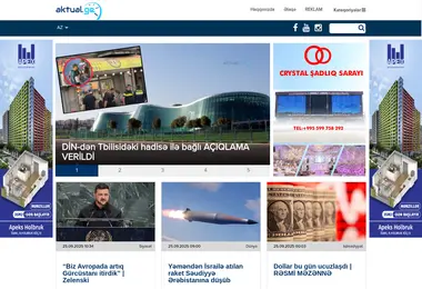 Screenshot of aktual.ge