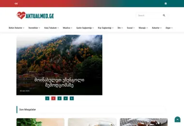 Screenshot of aktualmed.ge