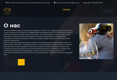 Screenshot of akurawinery.ge
