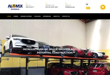 Screenshot of alamex.ge