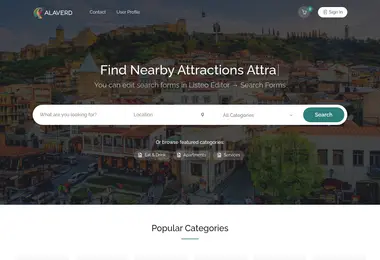 Screenshot of alaverd.ge