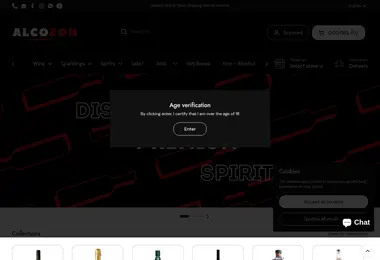 Screenshot of alcozon.ge