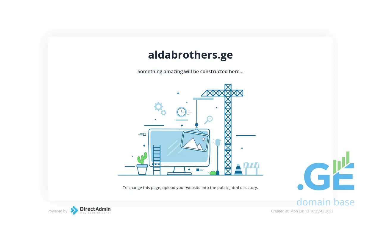 Screenshot of the site aldabrothers.ge