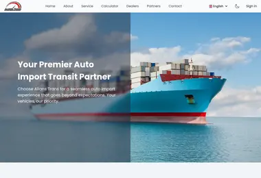 Screenshot of alianstrans.ge