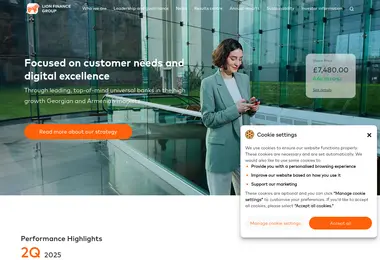 Screenshot of alionigroup.ge