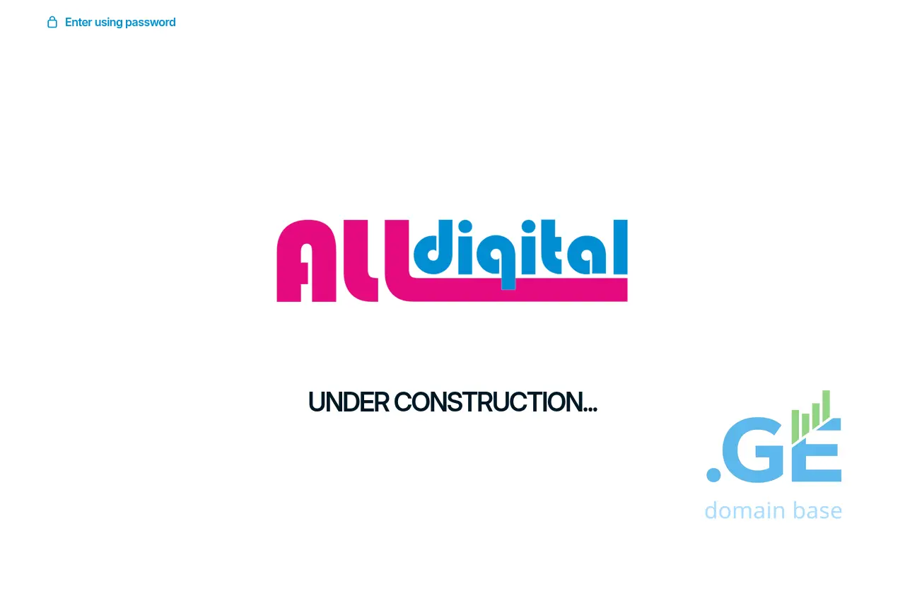 Screenshot of the site alldigital.ge