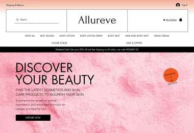 Screenshot of allureve.ge