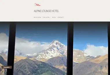 Screenshot of alpinelounge.ge